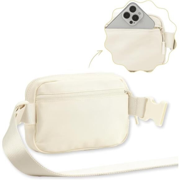 Essential Belt Bag with Long Strap Apricot - Picture 3 of 6